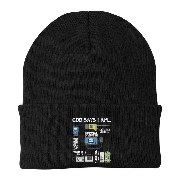 God Says I Am Ham Radio Lover Christian Beanie