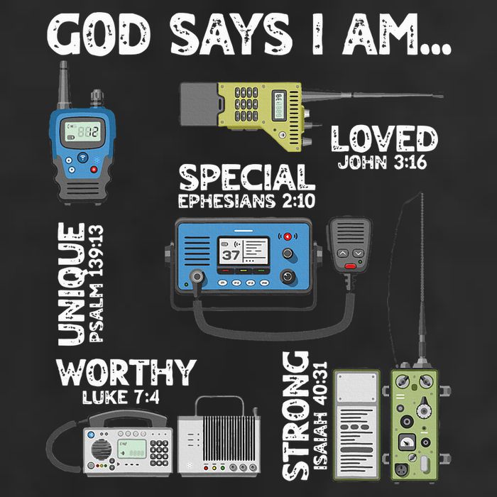 God Says I Am Ham Radio Lover Christian Beanie