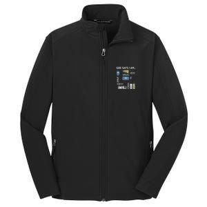 God Says I Am Ham Radio Lover Christian Core Soft Shell Jacket