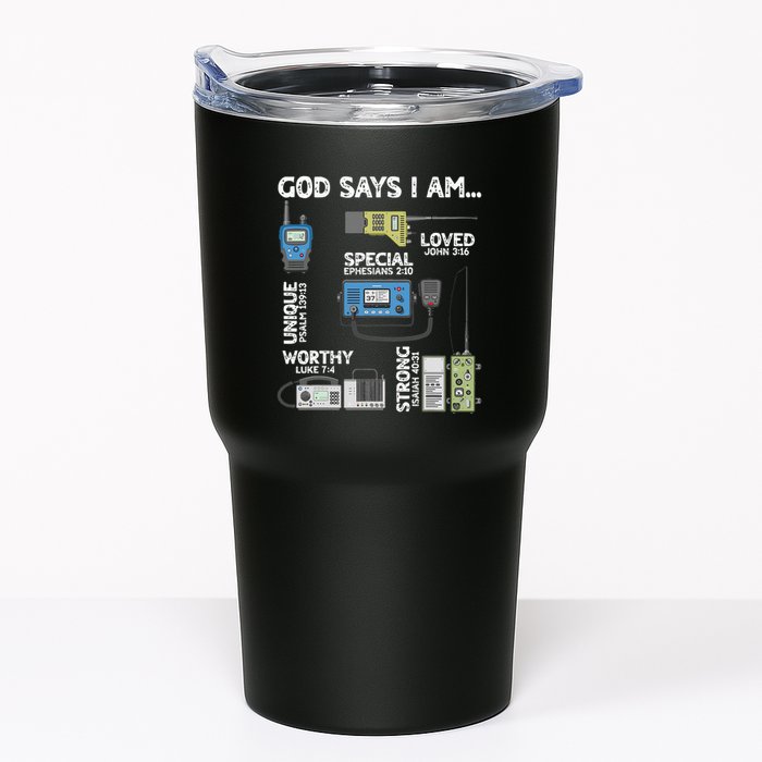 God Says I Am Ham Radio Lover Christian Tumbler