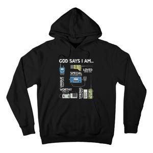 God Says I Am Ham Radio Lover Christian Tall Hoodie