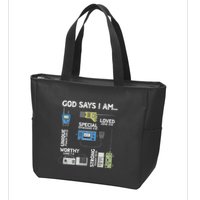 God Says I Am Ham Radio Lover Christian Zip Tote Bag