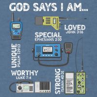 God Says I Am Ham Radio Lover Christian Garment-Dyed Sweatshirt