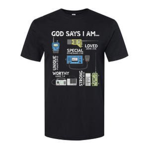 God Says I Am Ham Radio Lover Christian Softstyle CVC T-Shirt