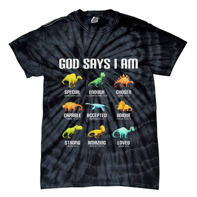 God Says I Am Dinosaurs Christian Tie-Dye T-Shirt