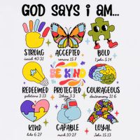 God Says I Am.. Christian Inspiration Retro Natural Infant Cool Comfort Performance Bucket Hat