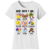 God Says I Am.. Christian Inspiration Retro Natural Infant Women's T-Shirt