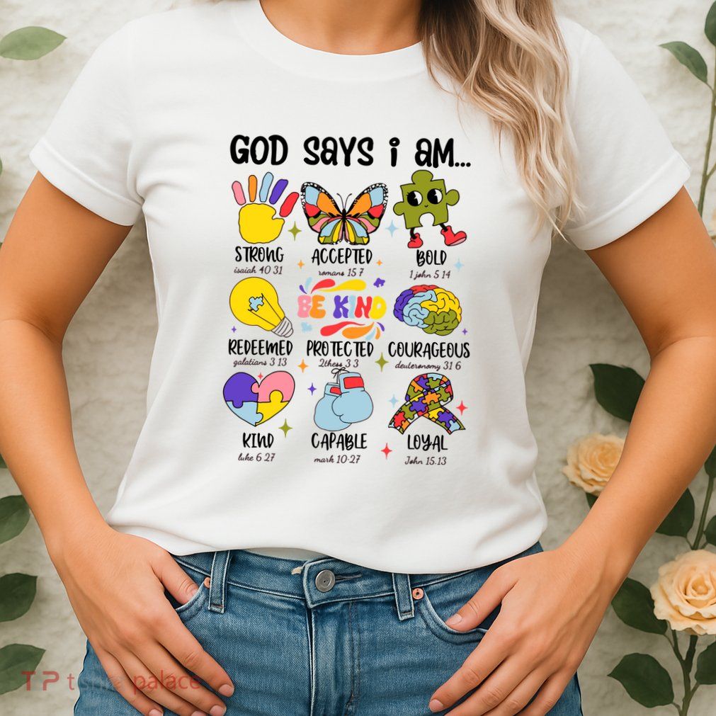 God Says I Am.. Christian Inspiration Retro Natural Infant Womens T-Shirt
