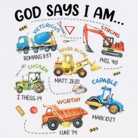 God Says I Am Construction Bible Verse Truck Mug