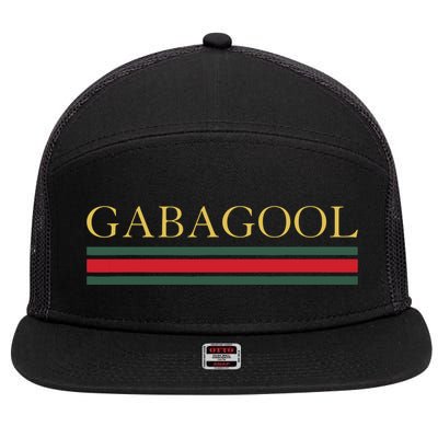 GABAGOOL Satirical Italian Slang 7 Panel Mesh Trucker Snapback Hat