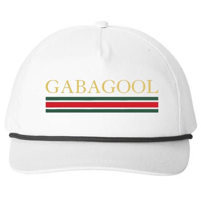 GABAGOOL Satirical Italian Slang Snapback Five-Panel Rope Hat