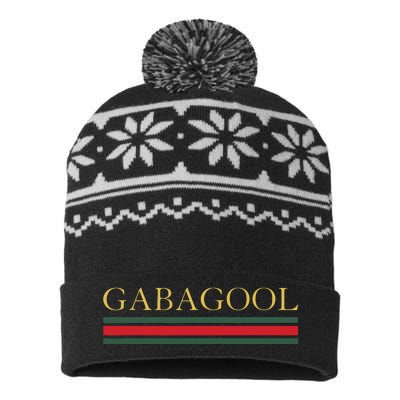 GABAGOOL Satirical Italian Slang USA-Made Snowflake Beanie