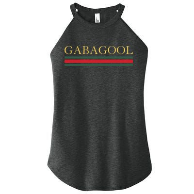 GABAGOOL Satirical Italian Slang Women's Perfect Tri Rocker Tank