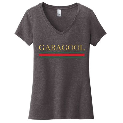 GABAGOOL Satirical Italian Slang Women's V-Neck T-Shirt