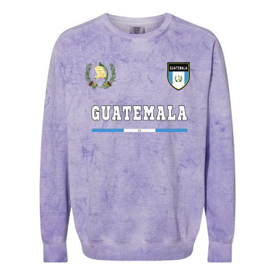 Guatemala Sportsoccer Jersey Flag Football Colorblast Crewneck Sweatshirt