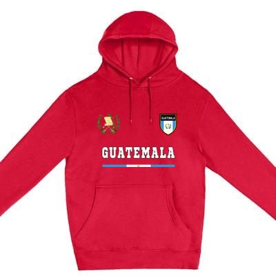 Guatemala Sportsoccer Jersey Flag Football Premium Pullover Hoodie