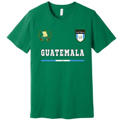 Guatemala Sportsoccer Jersey Flag Football Premium T-Shirt