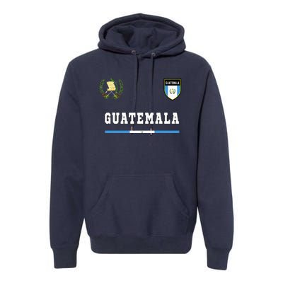 Guatemala Sportsoccer Jersey Flag Football Premium Hoodie