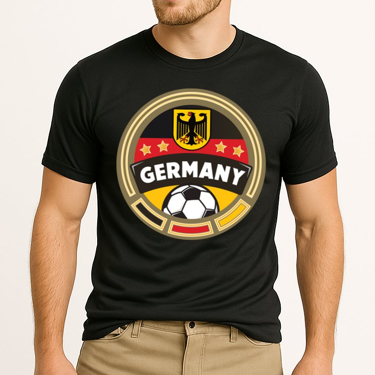 Germany Soccer Jersey German Soccer Team Logo Cooling Performance Crew T-Shirt