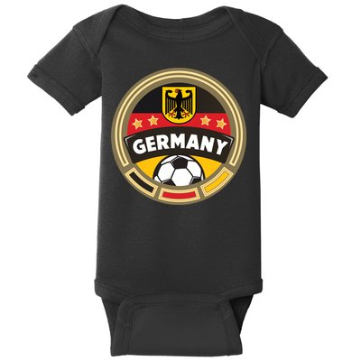 Germany Soccer Jersey German Soccer Team Logo Baby Bodysuit