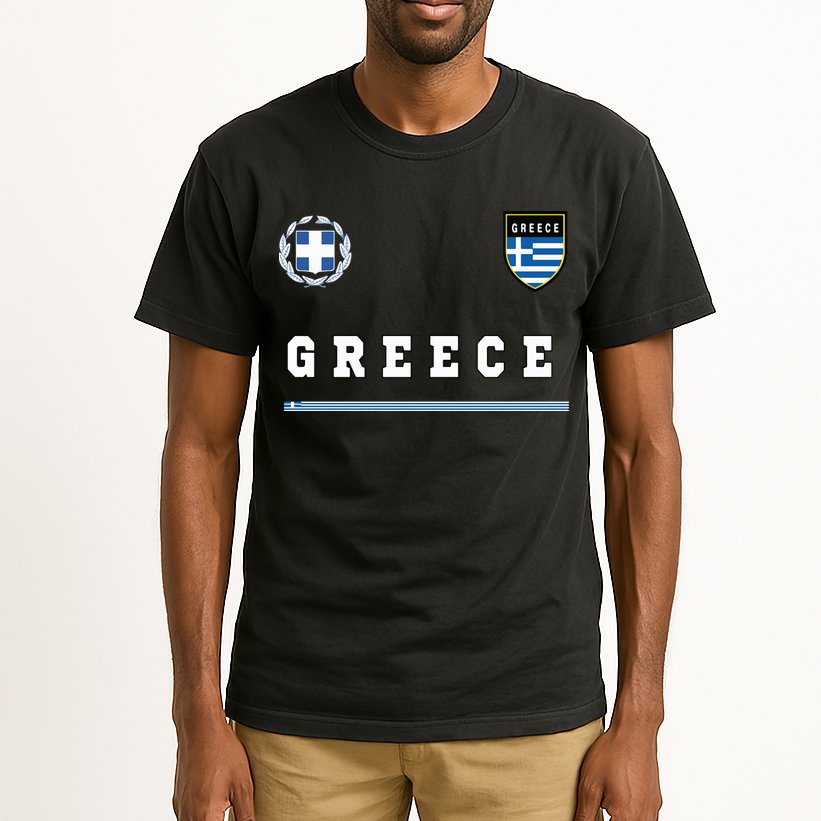 Greece Sportssoccer Jersey Flag Football Greek Tall T-Shirt
