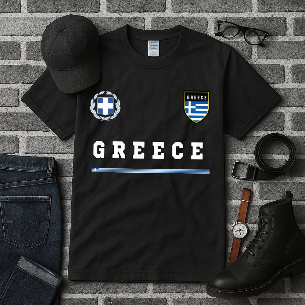 Greece Sportssoccer Jersey Flag Football Greek Tall T-Shirt