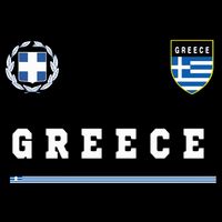 Greece Sportssoccer Jersey Flag Football Greek Button