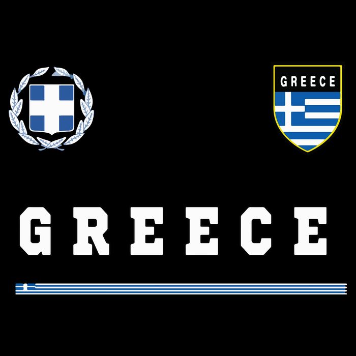 Greece Sportssoccer Jersey Flag Football Greek Button