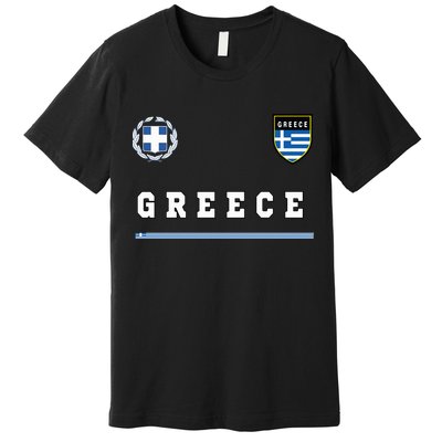 Greece Sportssoccer Jersey Flag Football Greek Premium T-Shirt