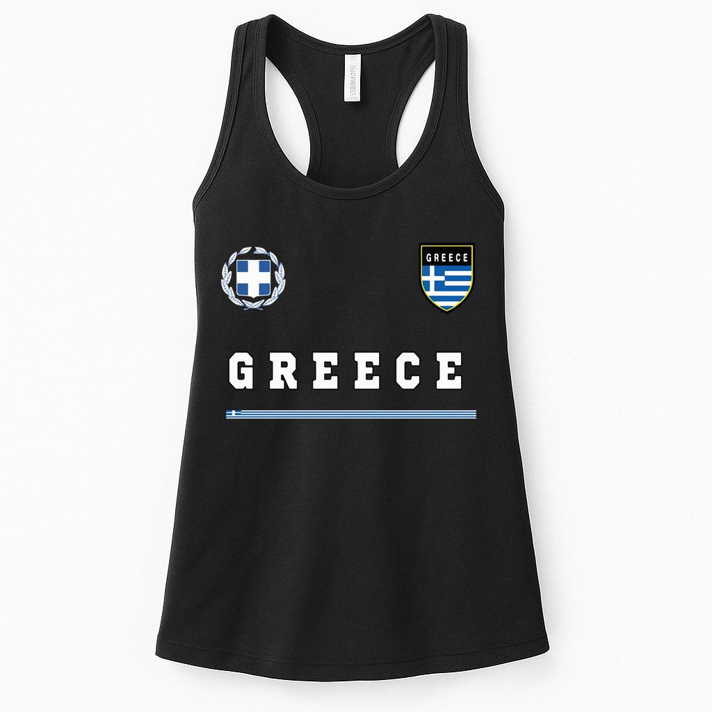 Greece Sportssoccer Jersey Flag Football Greek Womens Tank Top