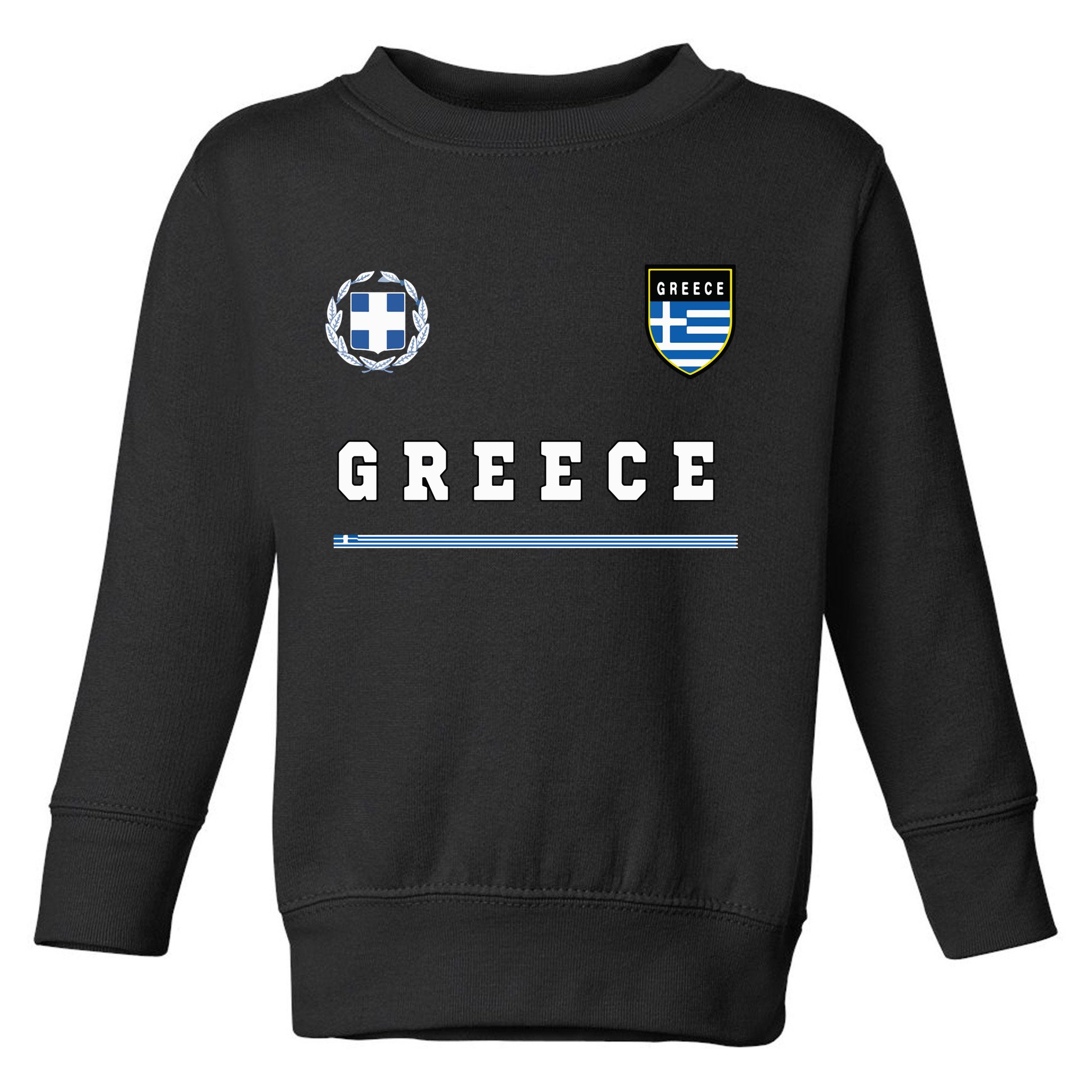 Greece Sportssoccer Jersey Flag Football Greek Toddler Sweatshirt