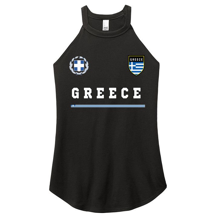 Greece Sportssoccer Jersey Flag Football Greek Women's Perfect Tri Rocker Tank