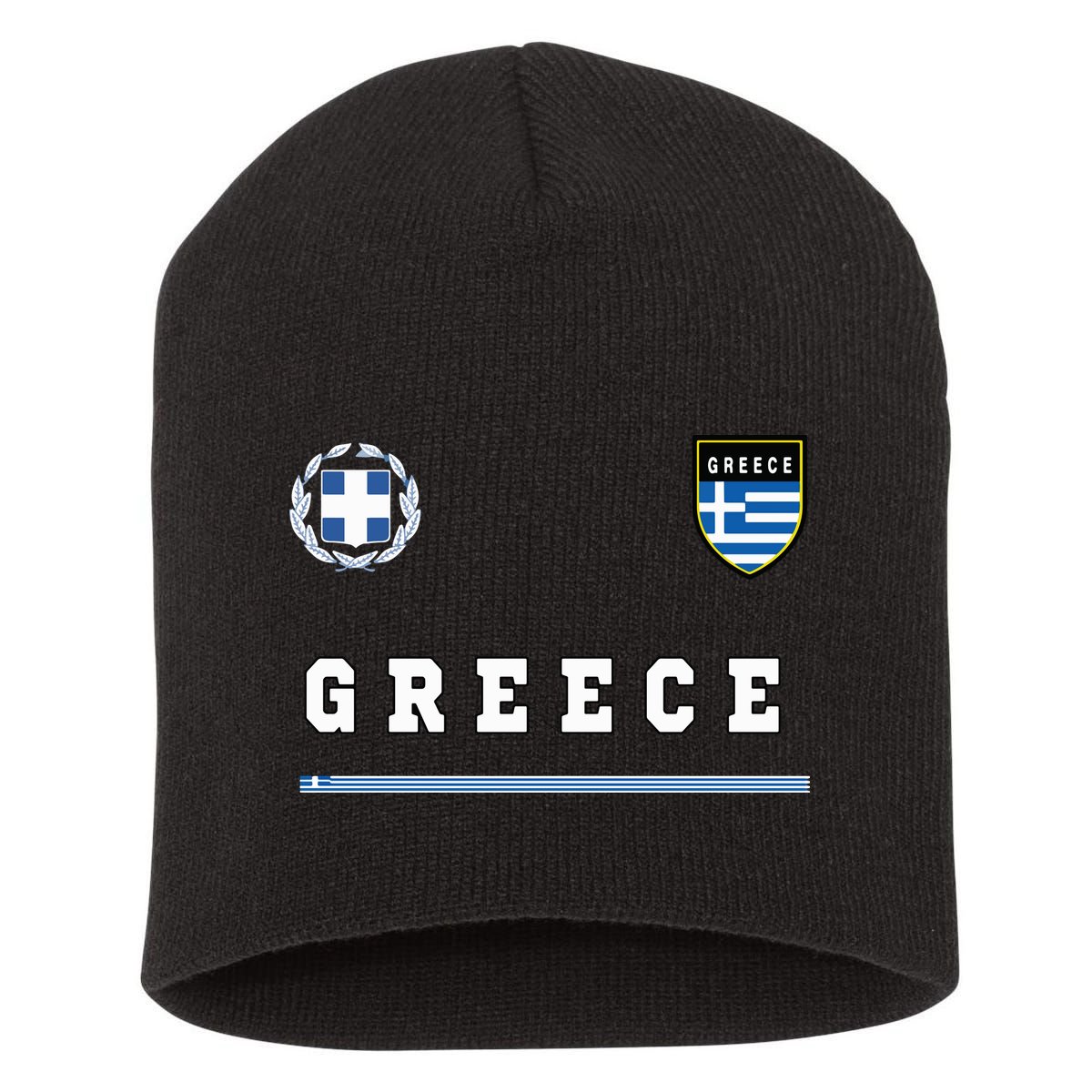 Greece Sportssoccer Jersey Flag Football Greek Short Acrylic Beanie