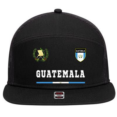 Guatemala Sportsoccer Jersey Flag Football 7 Panel Mesh Trucker Snapback Hat