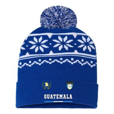 Guatemala Sportsoccer Jersey Flag Football USA-Made Snowflake Beanie