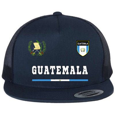 Guatemala Sportsoccer Jersey Flag Football Flat Bill Trucker Hat