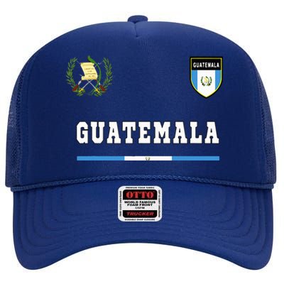 Guatemala Sportsoccer Jersey Flag Football High Crown Mesh Back Trucker Hat