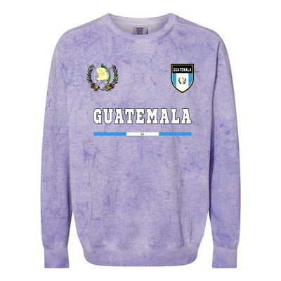 Guatemala Sportsoccer Jersey Flag Football Colorblast Crewneck Sweatshirt