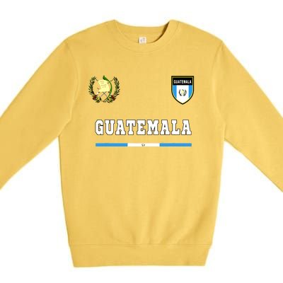 Guatemala Sportsoccer Jersey Flag Football Premium Crewneck Sweatshirt