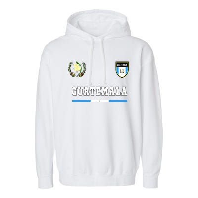 Guatemala Sportsoccer Jersey Flag Football Garment-Dyed Fleece Hoodie