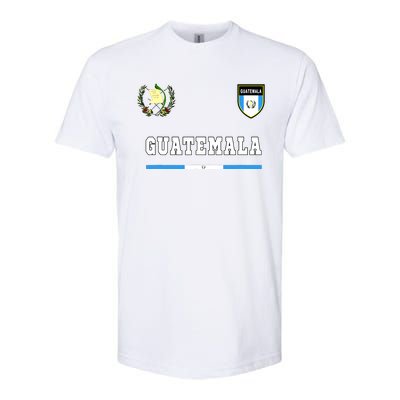 Guatemala Sportsoccer Jersey Flag Football Softstyle CVC T-Shirt