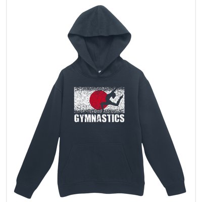 Gymnastics Sport Japan Flag Japanese Acrobatic Gymnast Urban Pullover Hoodie