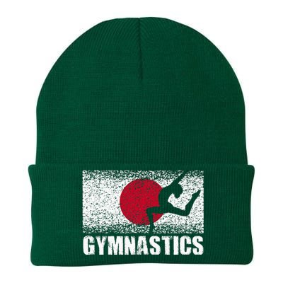 Gymnastics Sport Japan Flag Japanese Acrobatic Gymnast Knit Cap Winter Beanie