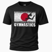 Gymnastics Sport Japan Flag Japanese Acrobatic Gymnast Cooling Performance Crew T-Shirt
