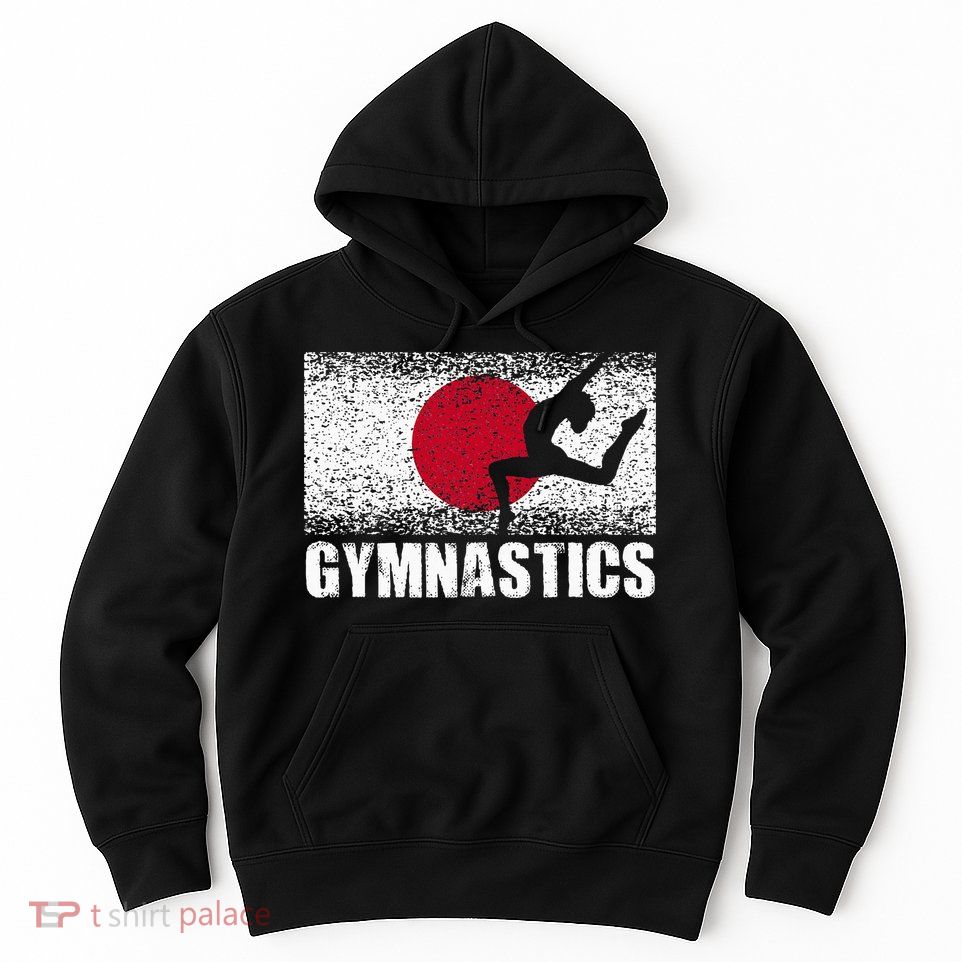 Gymnastics Sport Japan Flag Japanese Acrobatic Gymnast Hoodie