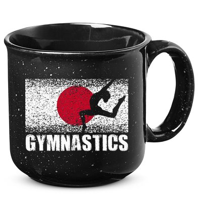 Gymnastics Sport Japan Flag Japanese Acrobatic Gymnast 15oz Campfire Ceramic Mug