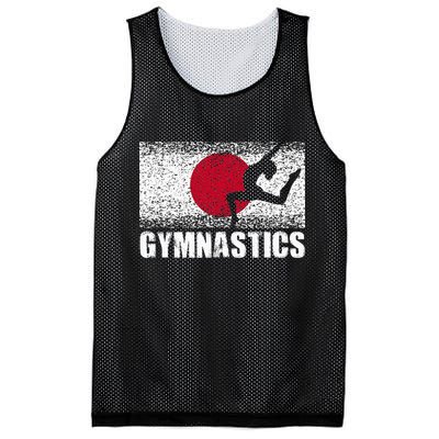 Gymnastics Sport Japan Flag Japanese Acrobatic Gymnast Mesh Reversible Basketball Jersey Tank