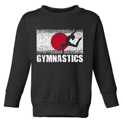 Gymnastics Sport Japan Flag Japanese Acrobatic Gymnast Toddler Sweatshirt