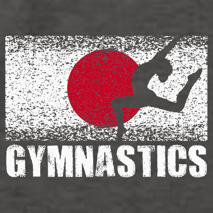 Gymnastics Sport Japan Flag Japanese Acrobatic Gymnast Vector Backpack