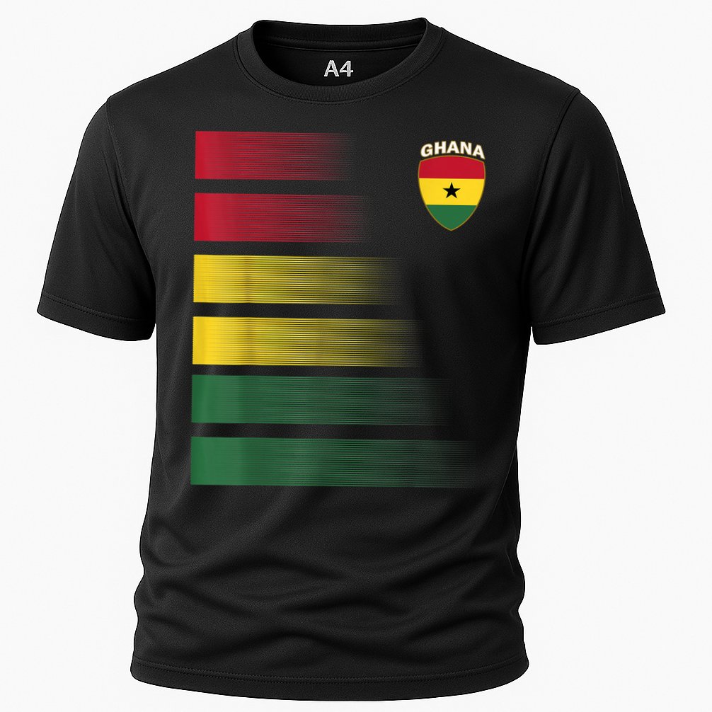 Ghanian Soccer Jersey Ghana Football Ghana Flag Cooling Performance Crew T-Shirt